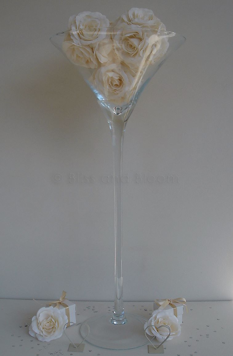 Large martini cocktail vase Bliss and Bloom